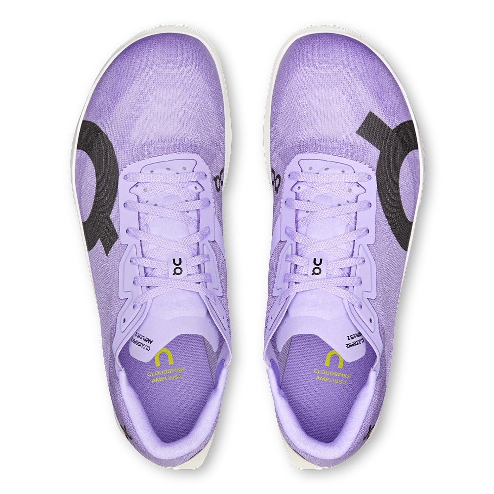 On Women's Cloudspike Amplius 2 - BlackToe Running#colour_bloom-lime