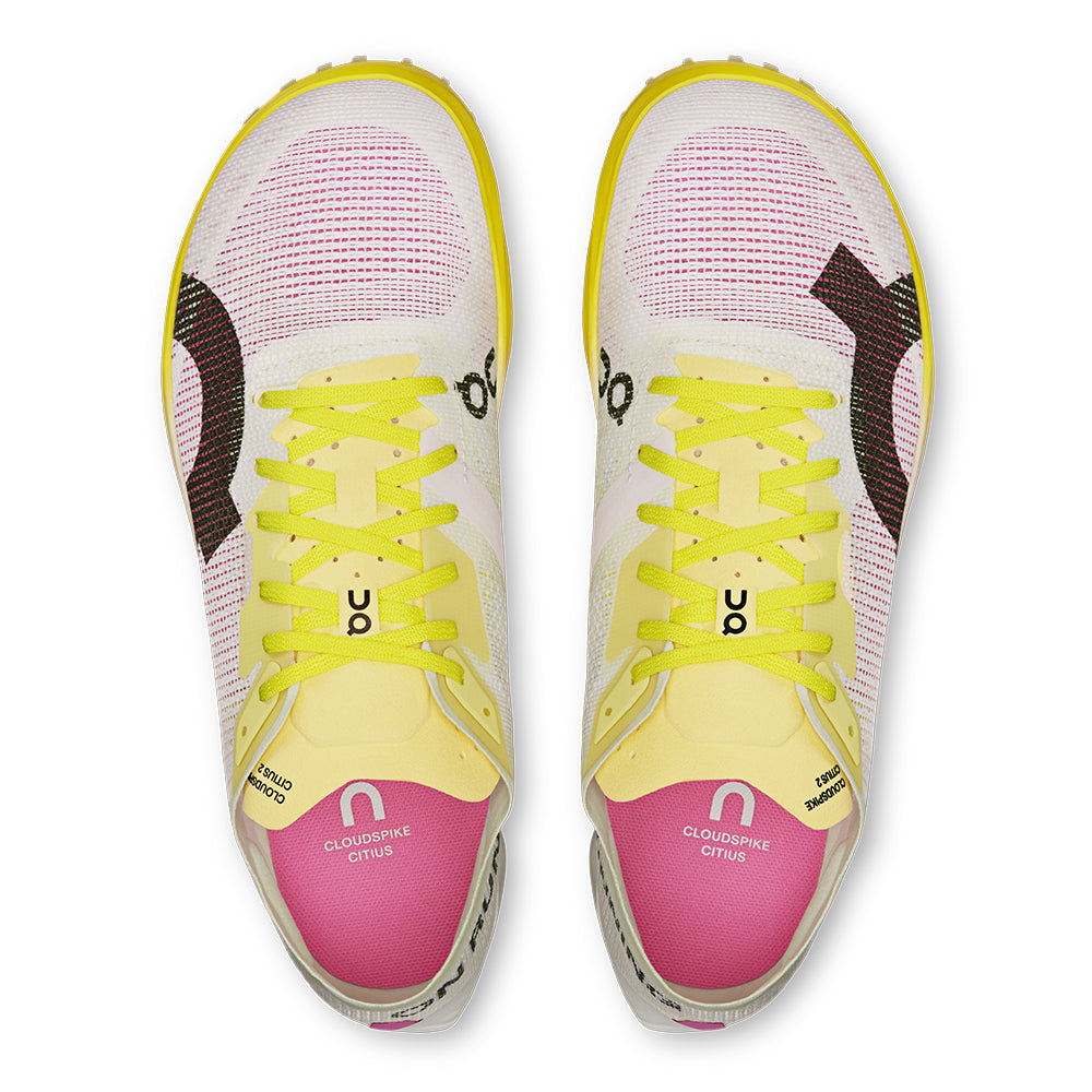 On Women's Cloudspike Citius 2 - BlackToe Running#colour_white-raspberry