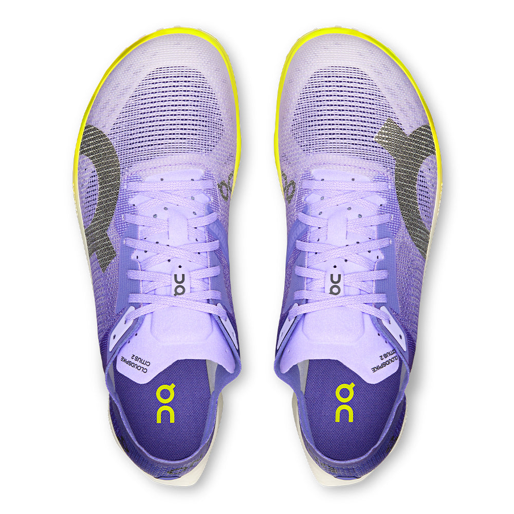 On Women's Cloudspike Citius 2 - BlackToe Running#colour_bloom-lime