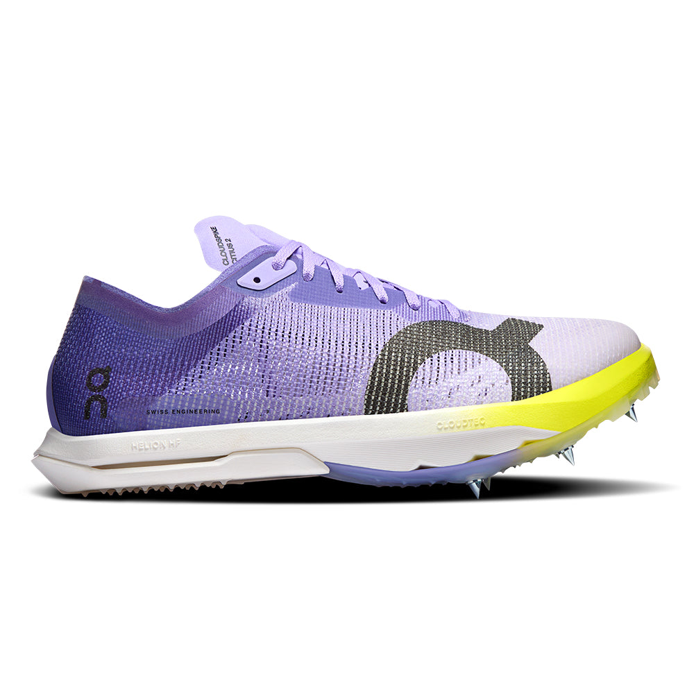 On Women's Cloudspike Citius 2 - BlackToe Running#colour_bloom-lime