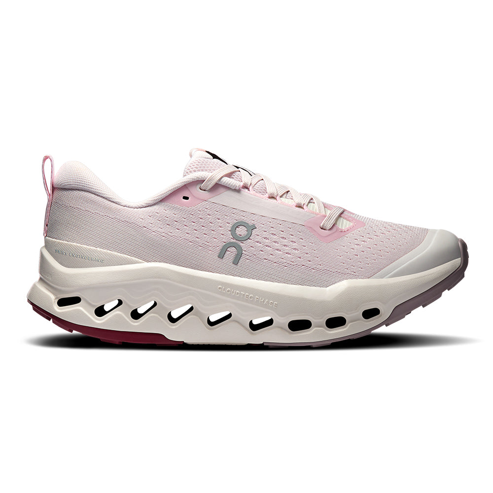 On Women's Cloudsurfer Trail 2 - BlackToe Running#colour_lily-gardenia
