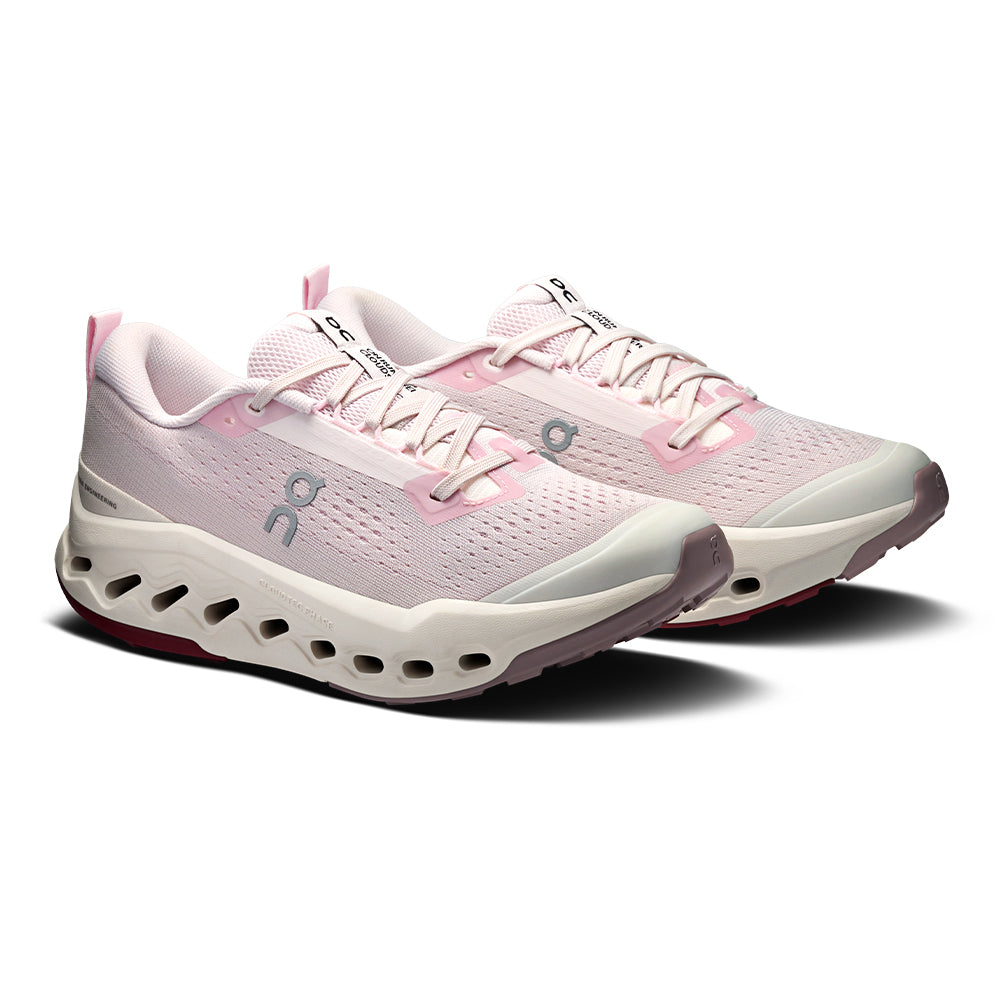 On Women's Cloudsurfer Trail 2 - BlackToe Running#colour_lily-gardenia