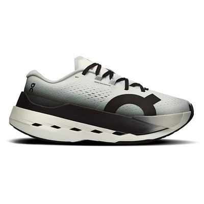On Women's Cloudboom Max - BlackToe Running#colour_white-black