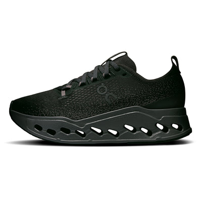 On Women's Cloudsurfer Max - BlackToe Running#colour_black-eclipse