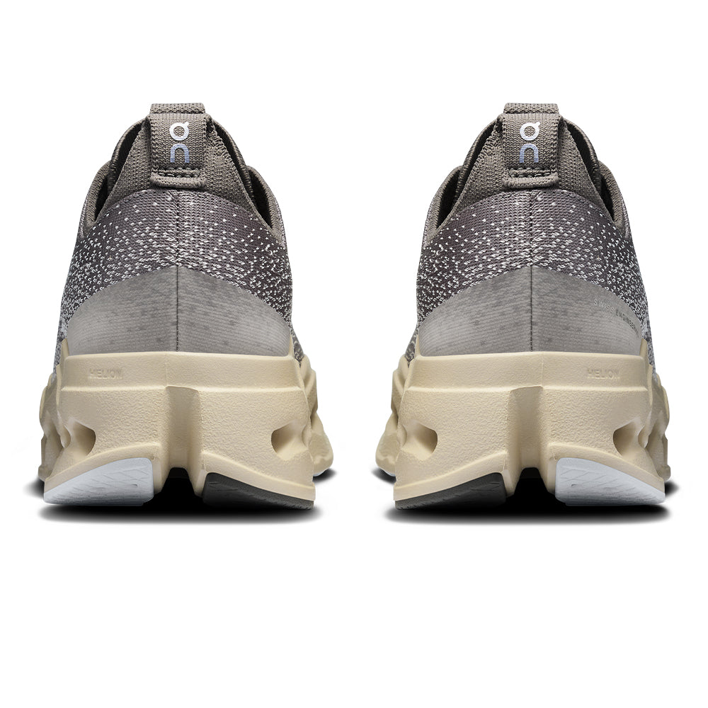 On Women's Cloudsurfer Max - BlackToe Running#colour_asphalt-ice