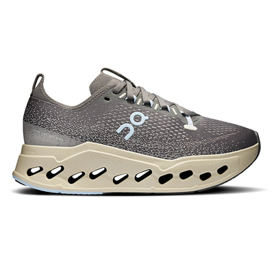 On Women's Cloudsurfer Max - BlackToe Running#colour_asphalt-ice