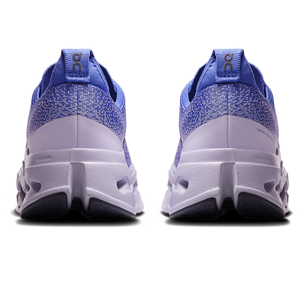 On Women's Cloudsurfer Max - BlackToe Running#colour_sailor-thistle