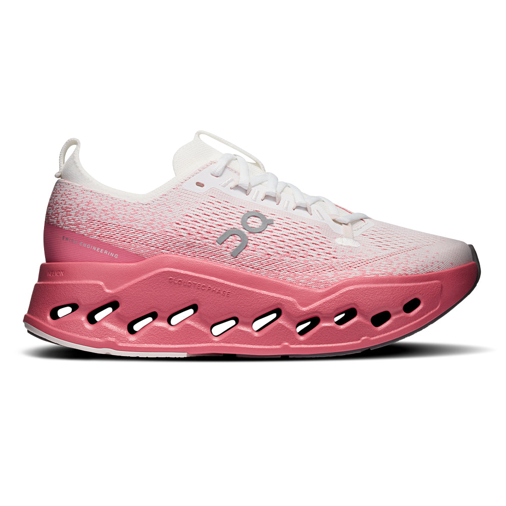 On Women's Cloudsurfer Max - BlackToe Running#colour_white-camellia