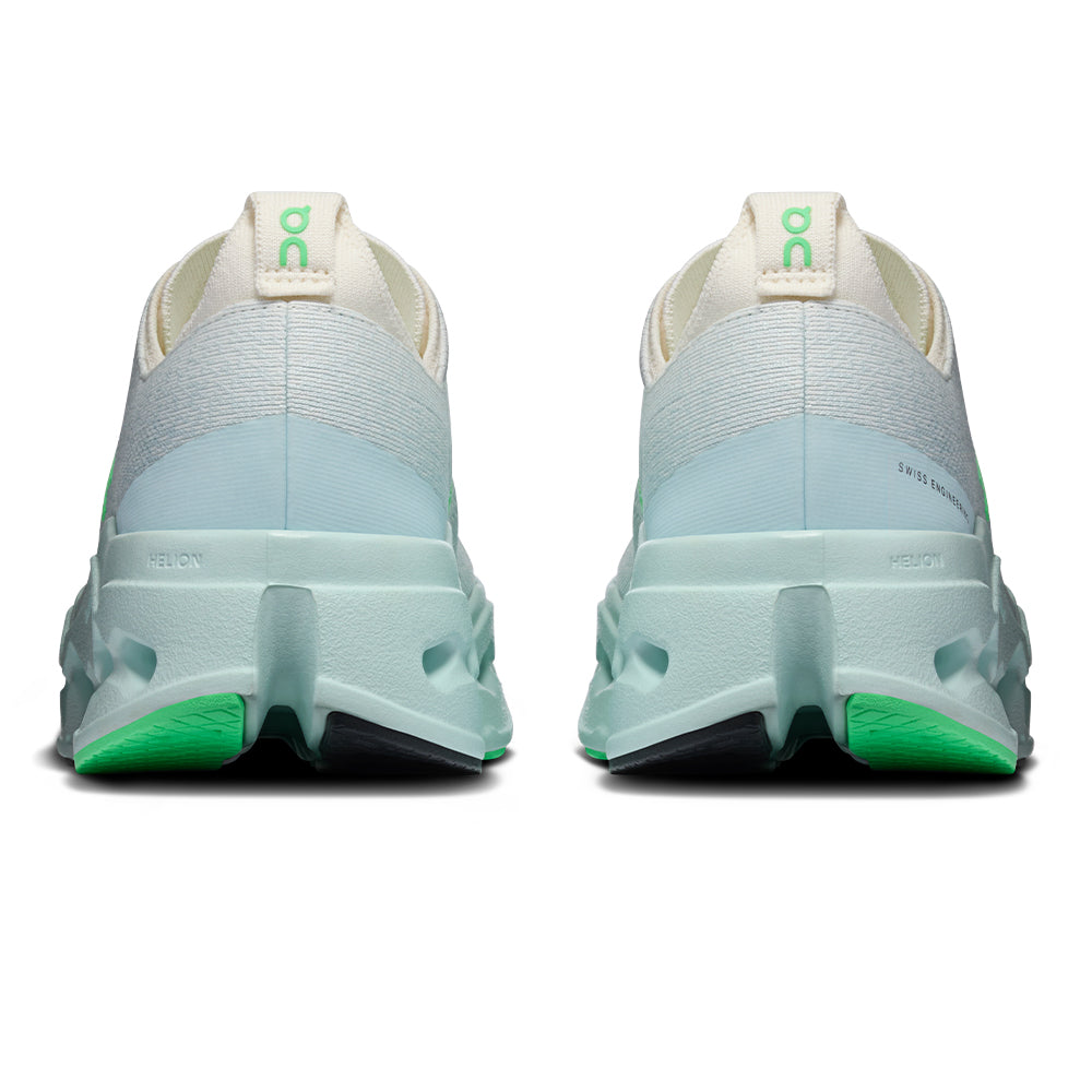 On Women's Cloudsurfer Max - BlackToe Running#colour_ivory-flurry