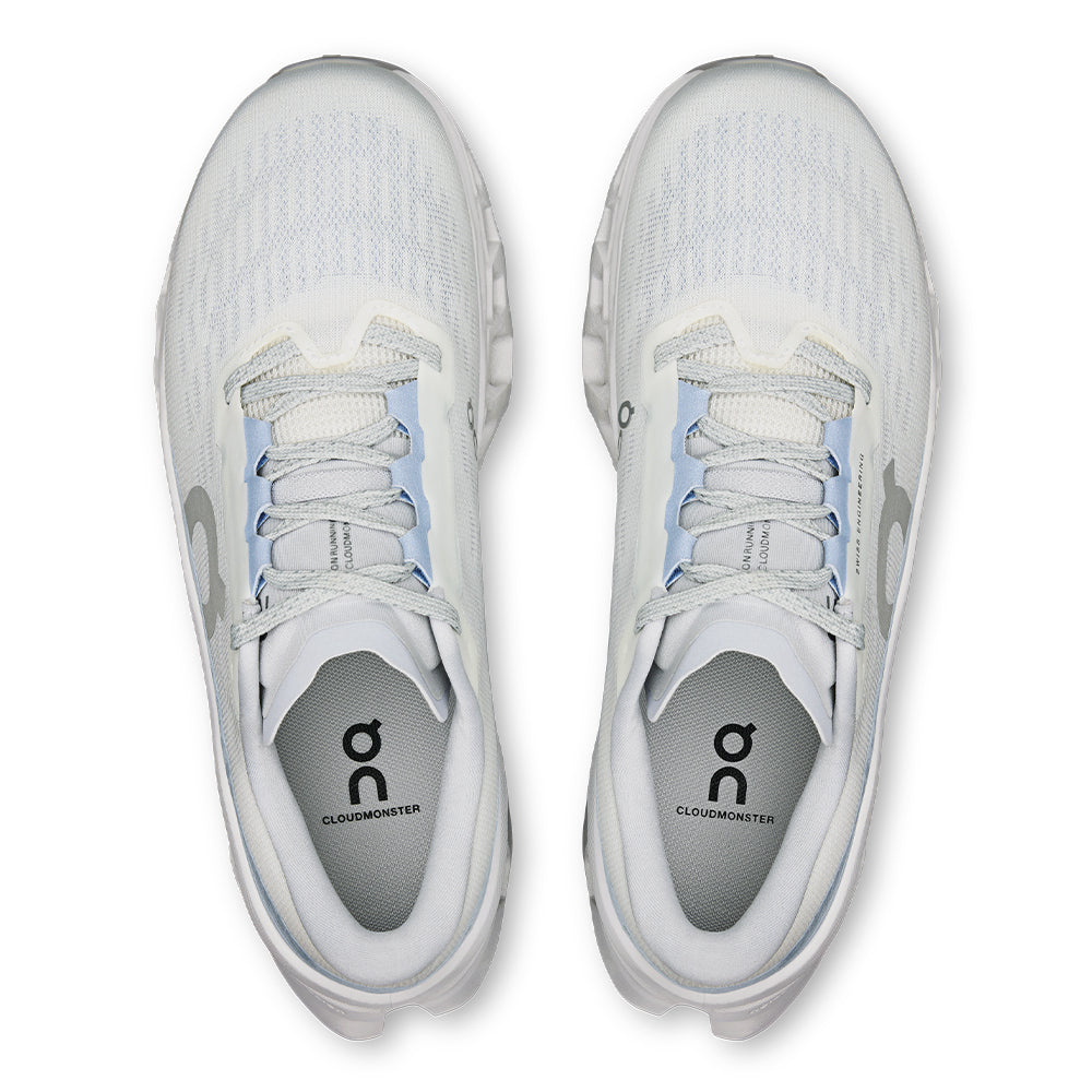On Women’s Cloudmonster 3 - BlackToe Running#colour_white-frost