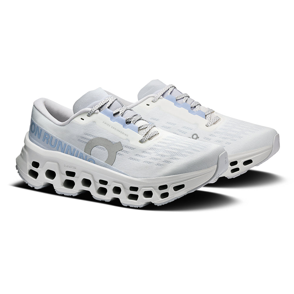 On Women’s Cloudmonster 3 - BlackToe Running#colour_white-frost