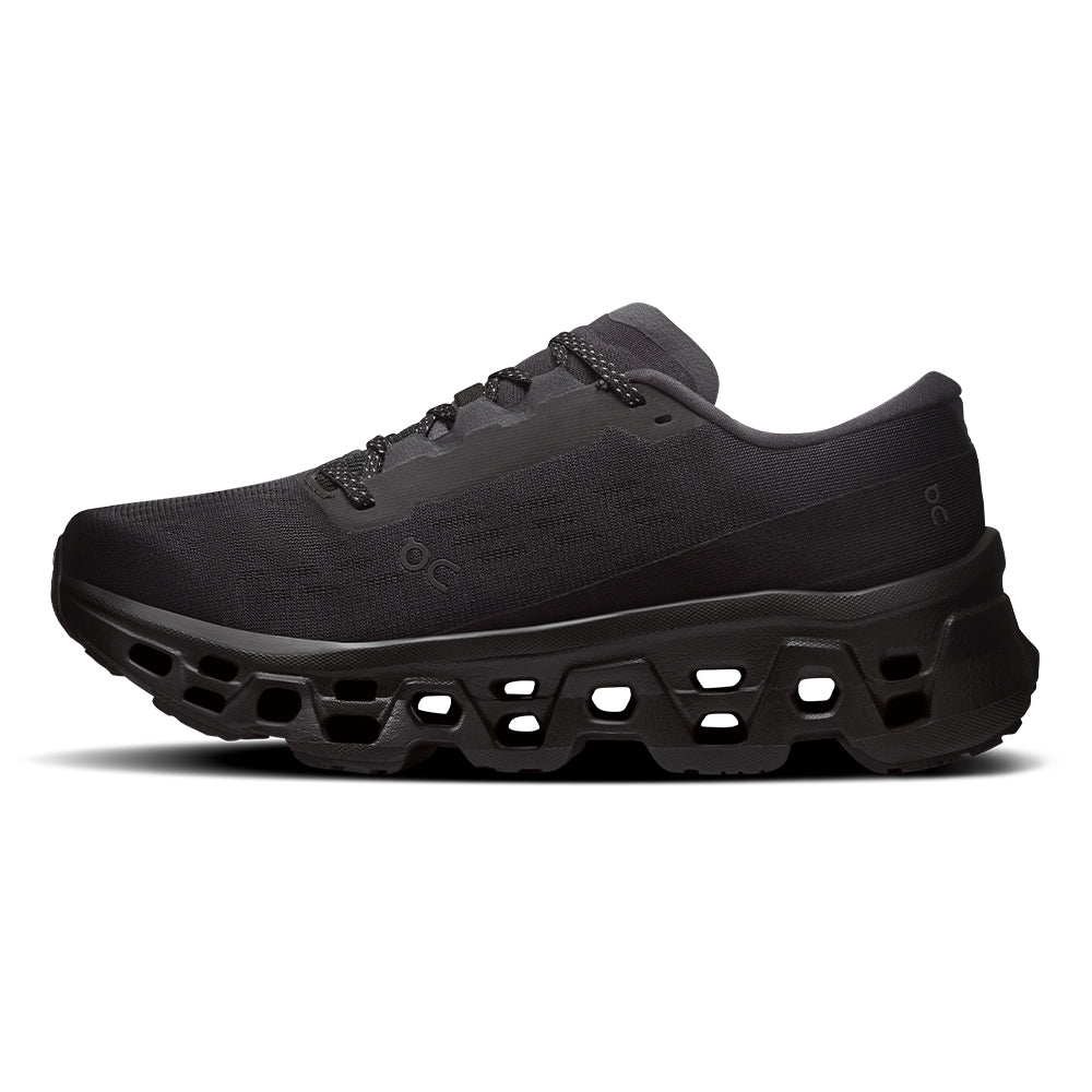 On Women’s Cloudmonster 3 - BlackToe Running#colour_black-black