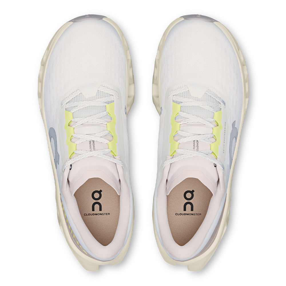 On Women’s Cloudmonster 3 - BlackToe Running#colour_ivory-seedling