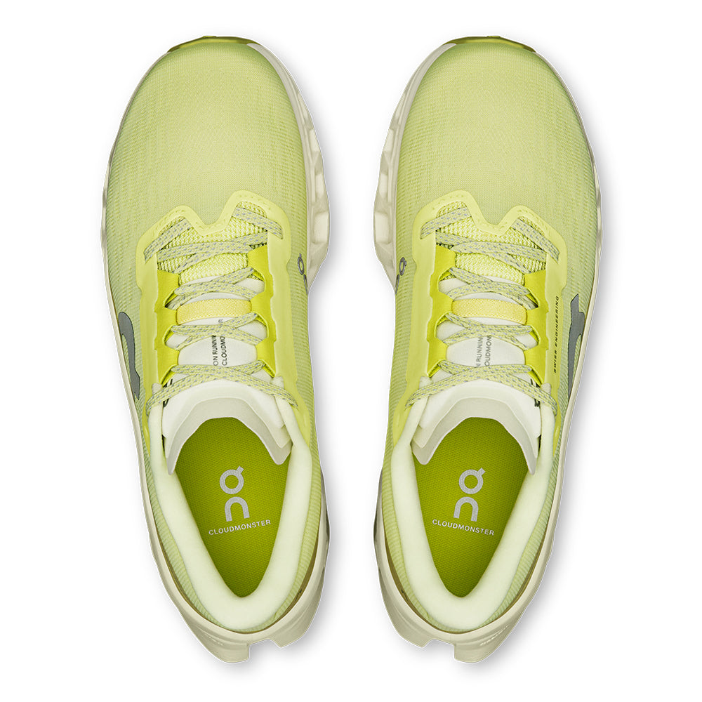 On Women’s Cloudmonster 3 - BlackToe Running#colour_limelight-seedling