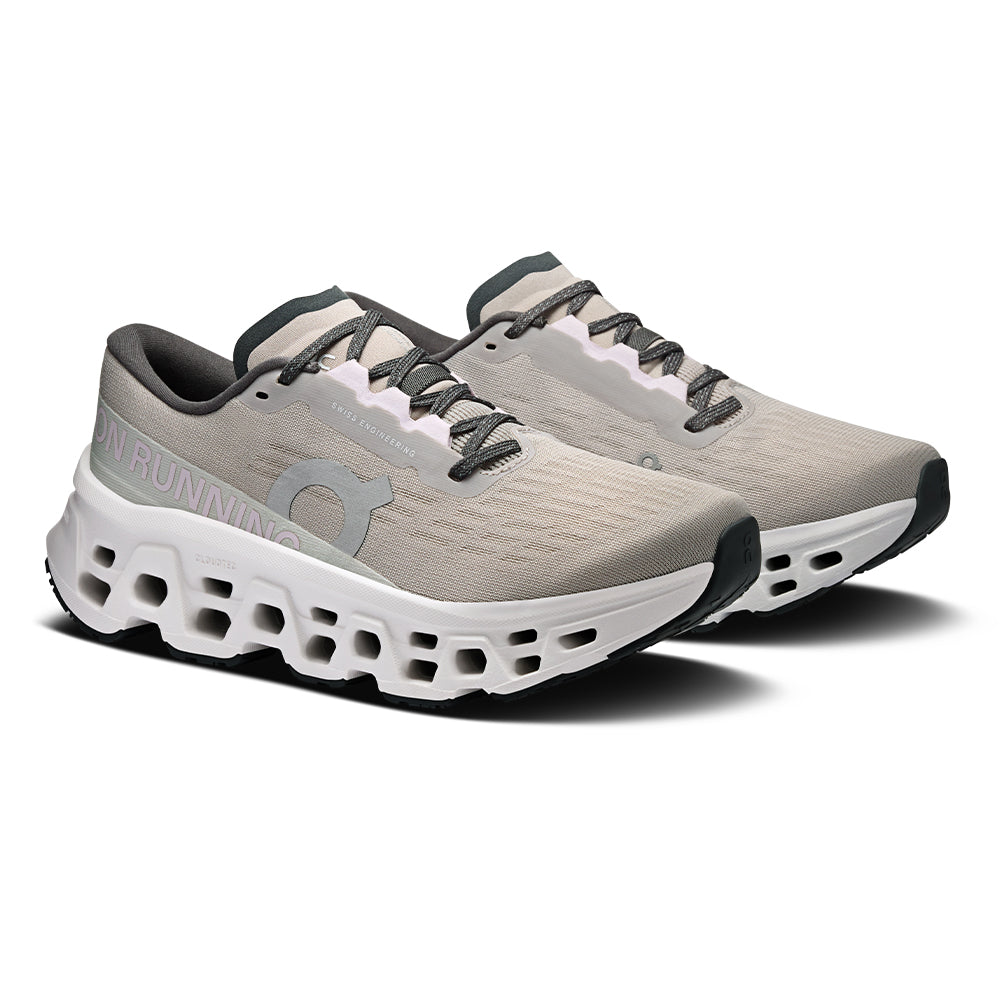 On Women’s Cloudmonster 3 - BlackToe Running#colour_truffle-ivory