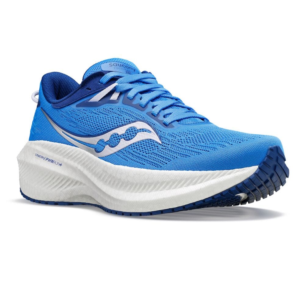 Saucony Women’s Triumph 21 - BlackToe Running#colour_bluelight-mauve