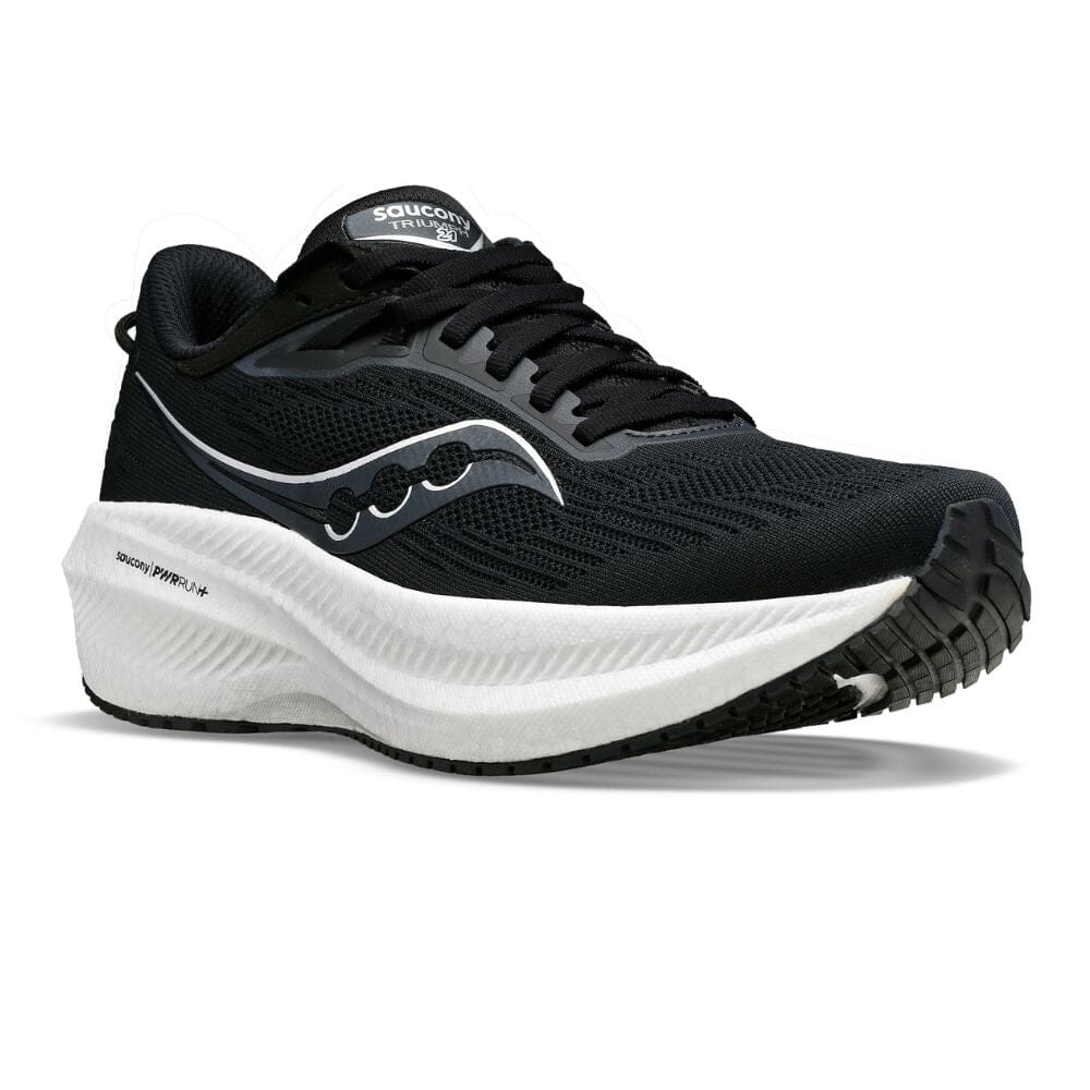 Saucony Women’s Triumph 21 - BlackToe Running#colour_black-white