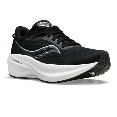 Saucony Women’s Triumph 21 - BlackToe Running#colour_black-white