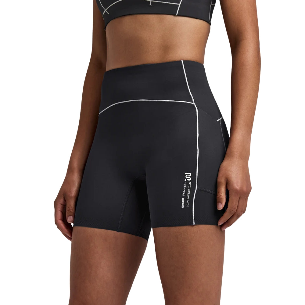 Bandit Running Women's Vanisher™ 5" Pop Stitch™ High Waist Compression Short - BlackToe Running#colour_anthracite