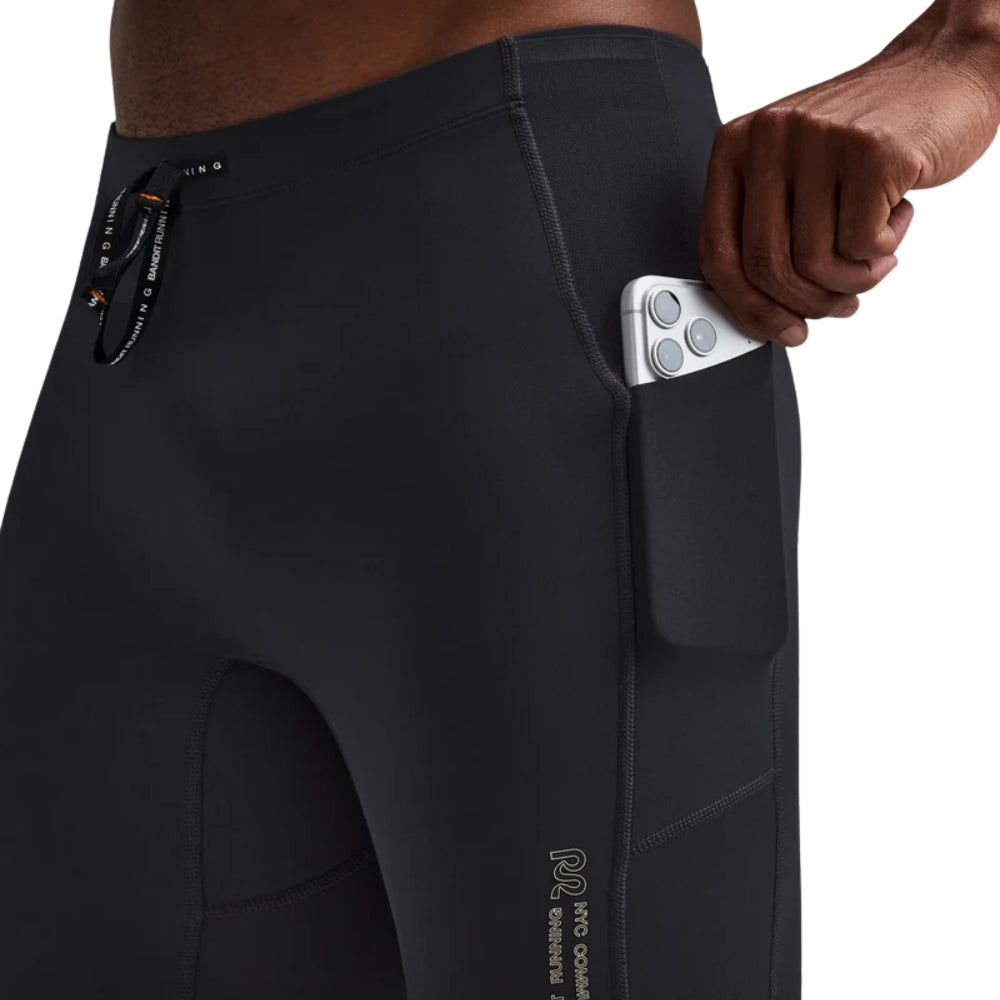 Bandit Running Men's Vanisher™ Quarter Tights - BlackToe Running#colour_anthracite