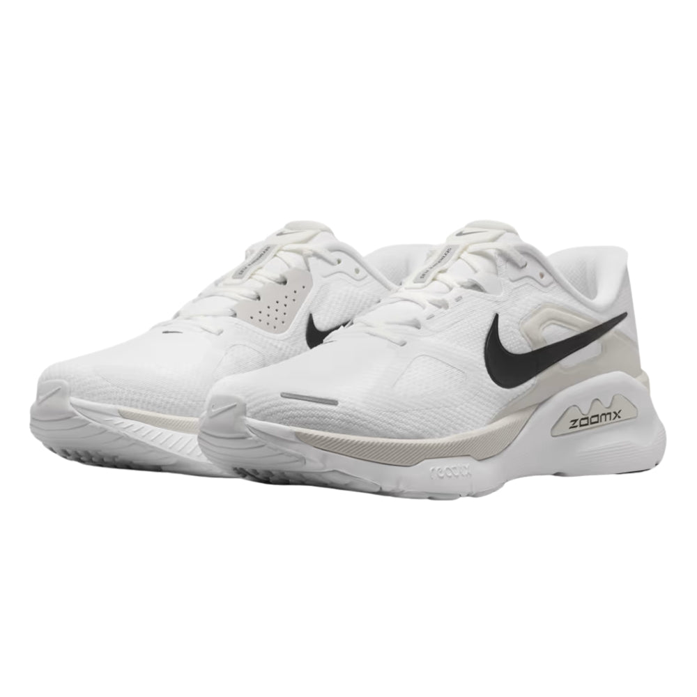Nike Men's Structure Plus - BlackToe Running#colour_white-black-photon-dust