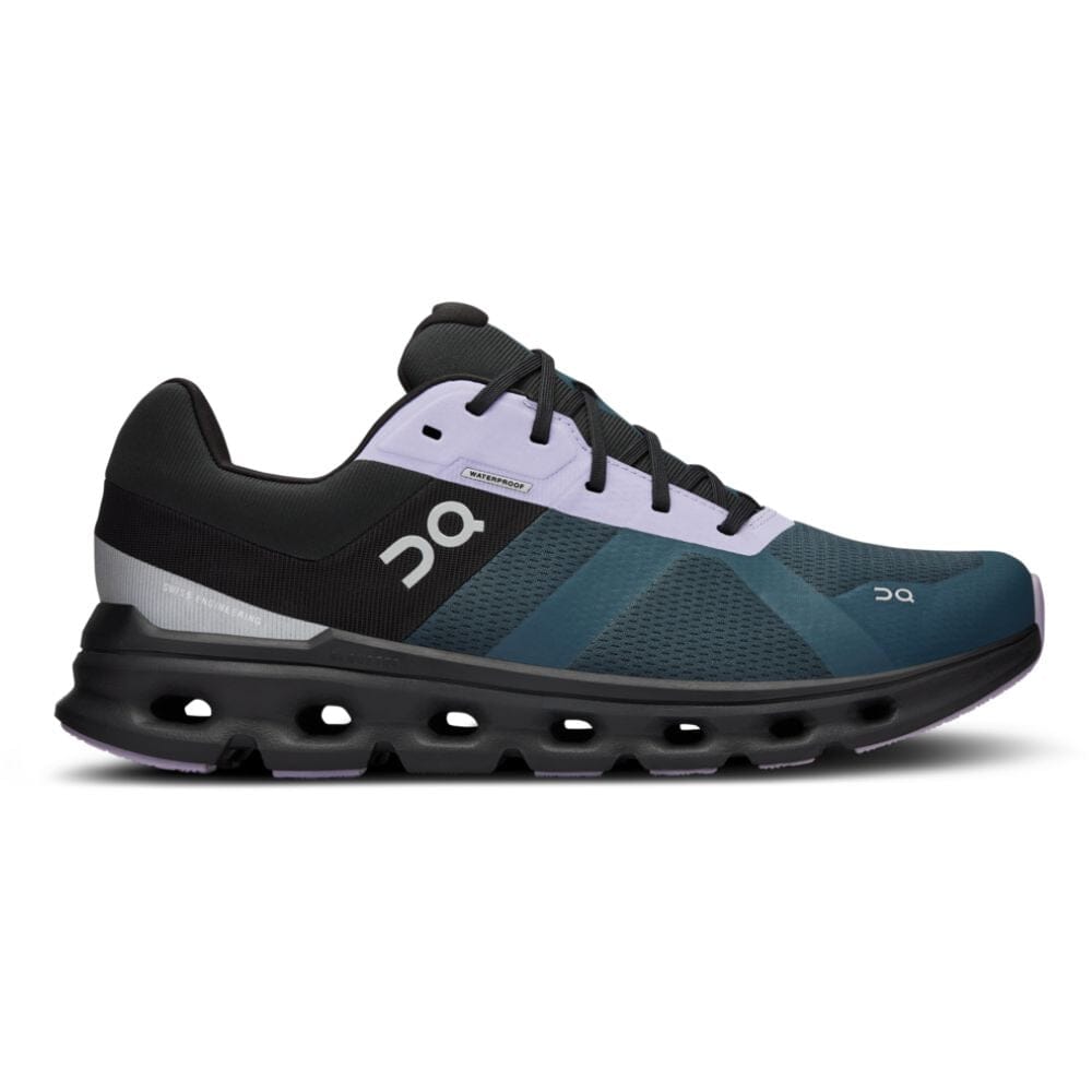 On Running Men's Cloudrunner Waterproof Men's Shoes - BlackToe Running#colour_stone-black