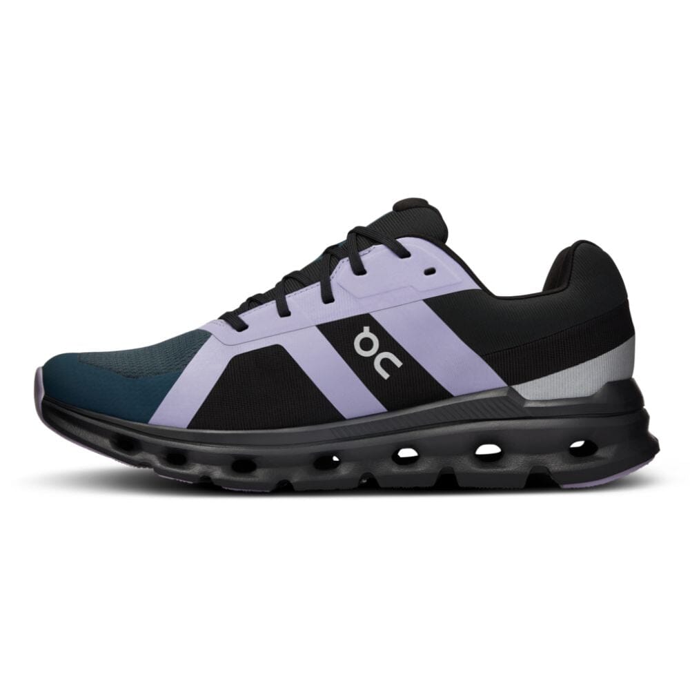 On Running Men's Cloudrunner Waterproof Men's Shoes - BlackToe Running#colour_stone-black