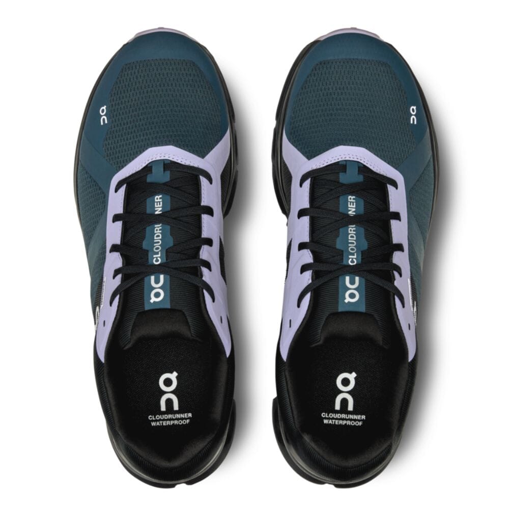 On Running Men's Cloudrunner Waterproof Men's Shoes - BlackToe Running#colour_stone-black