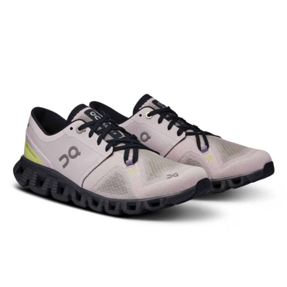 On Running Women's Cloud X 3 Women's Shoes - BlackToe Running#colour_orchid-iron