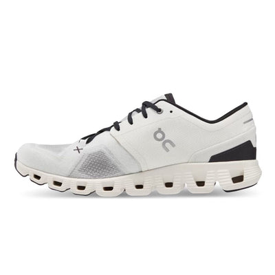 On Running Men's Cloud X 3 Men's Shoes - BlackToe Running#colour_ivory-black