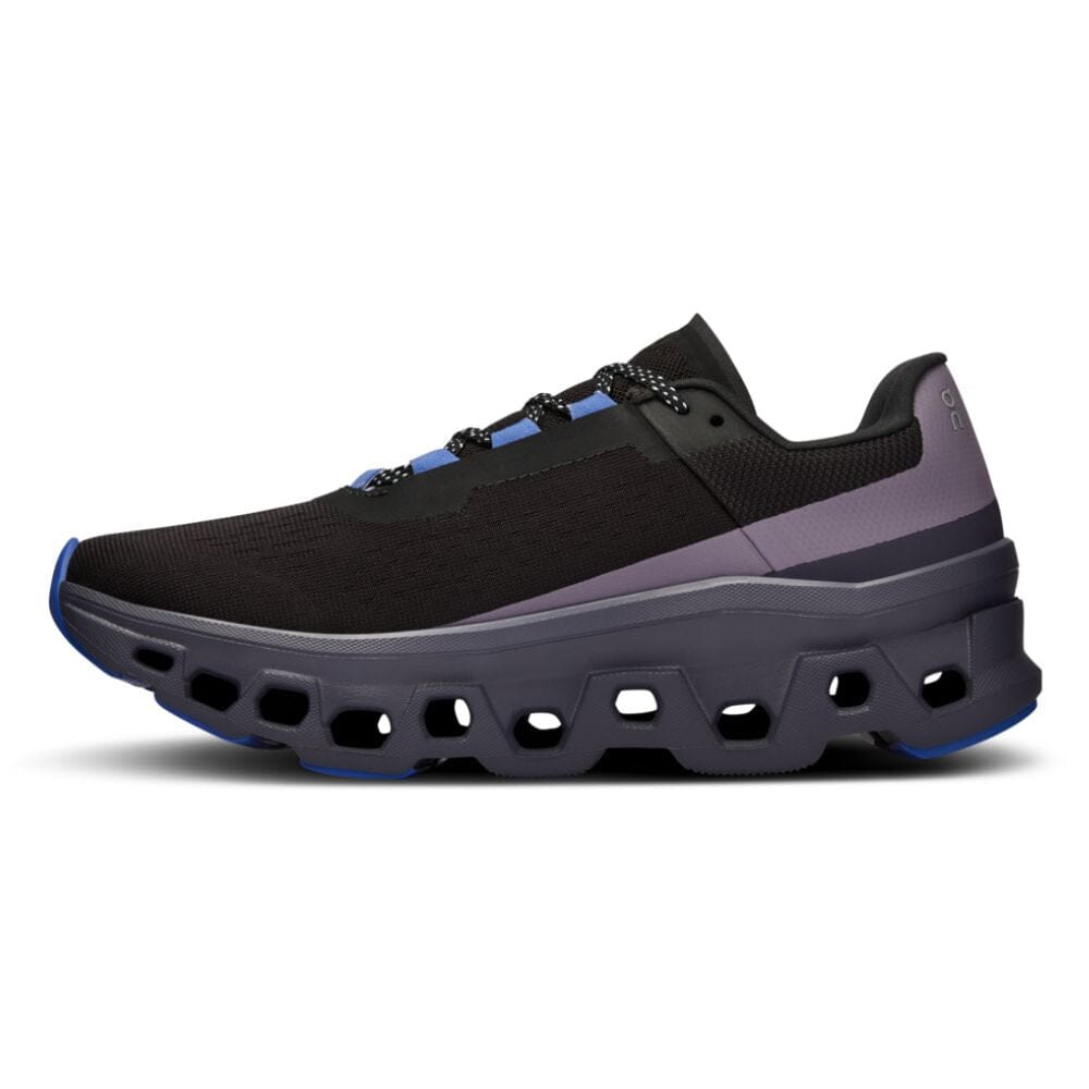 On Running Women's Cloudmonster Women's Shoes - BlackToe Running#colour_magnet-shark