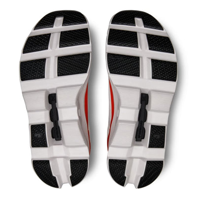 On Running Women's Cloudmonster Women's Shoes - BlackToe Running#colour_undyed-white-flame