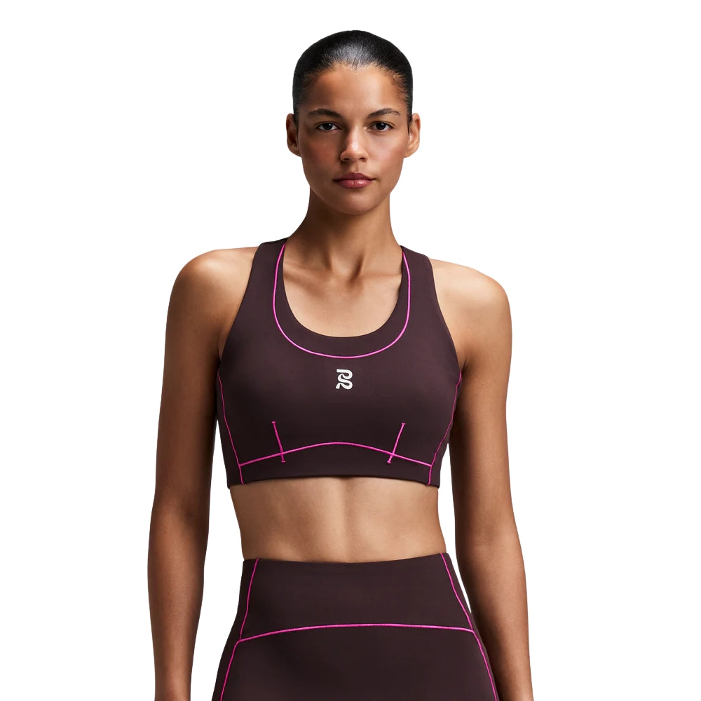 Bandit Running Women's Vanisher™ Pop Stitch™ Arco Run Bra - BlackToe Running#colour_espresso
