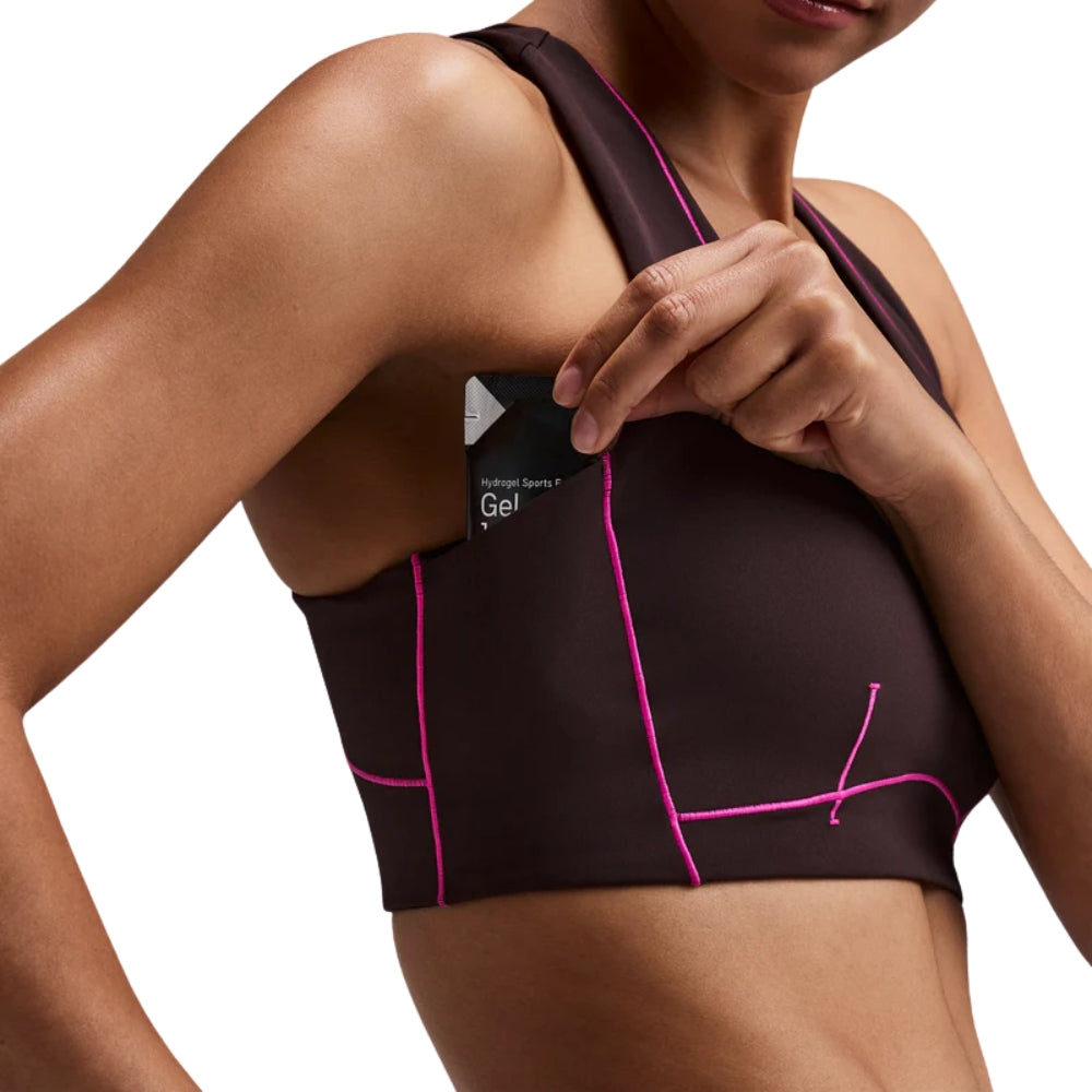 Bandit Running Women's Vanisher™ Pop Stitch™ Arco Run Bra - BlackToe Running#colour_espresso