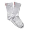 Tracksmith Speed Crew Sock - BlackToe Running#colour_white