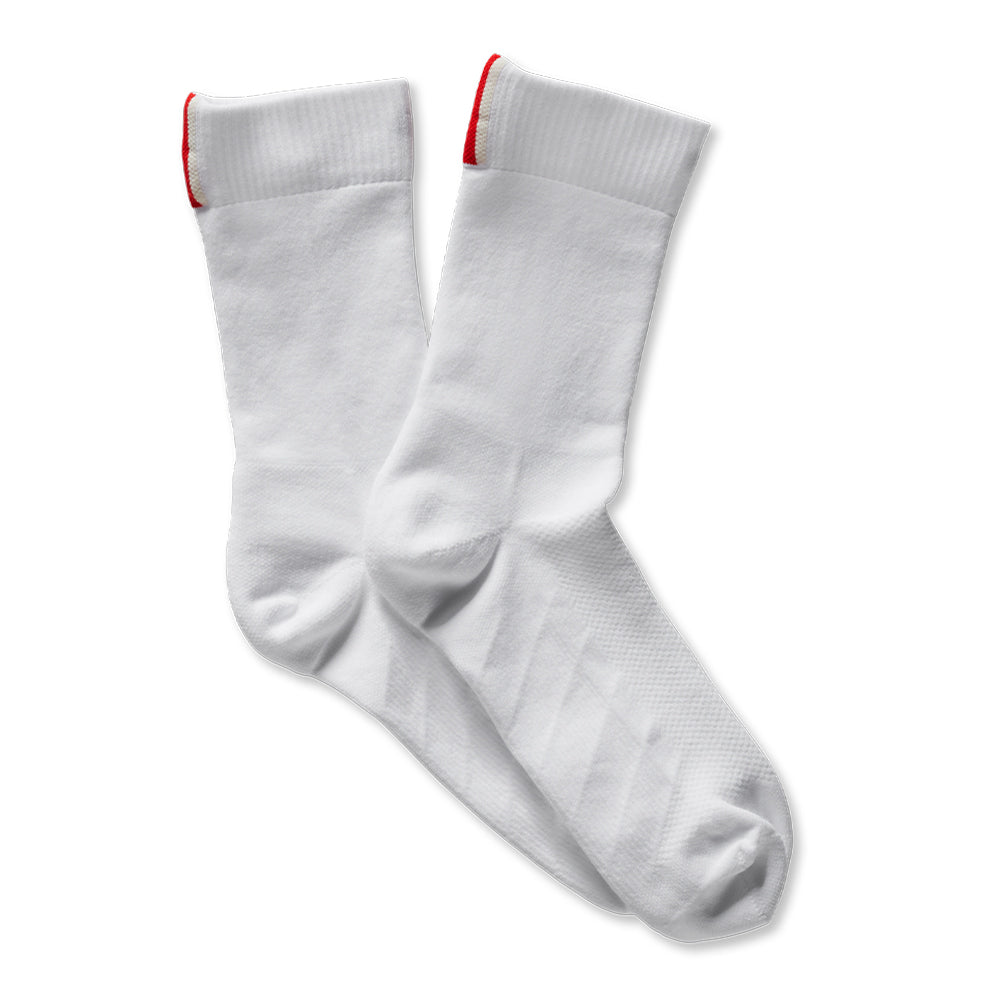 Tracksmith Speed Crew Sock - BlackToe Running#colour_white