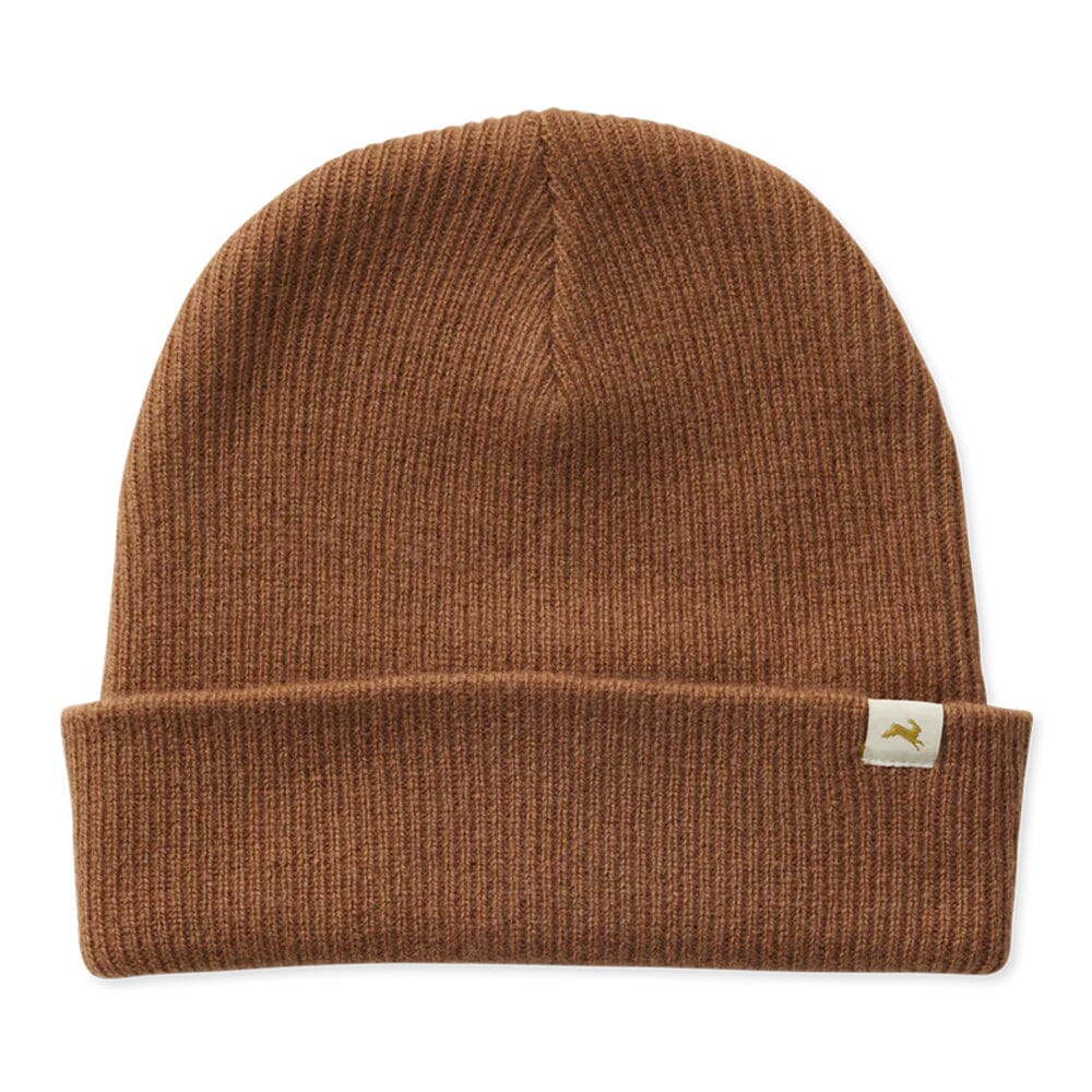 Tracksmith Prospect Beanie Headwear - BlackToe Running#colour_pecan