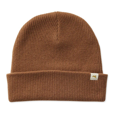 Tracksmith Prospect Beanie Headwear - BlackToe Running#colour_pecan