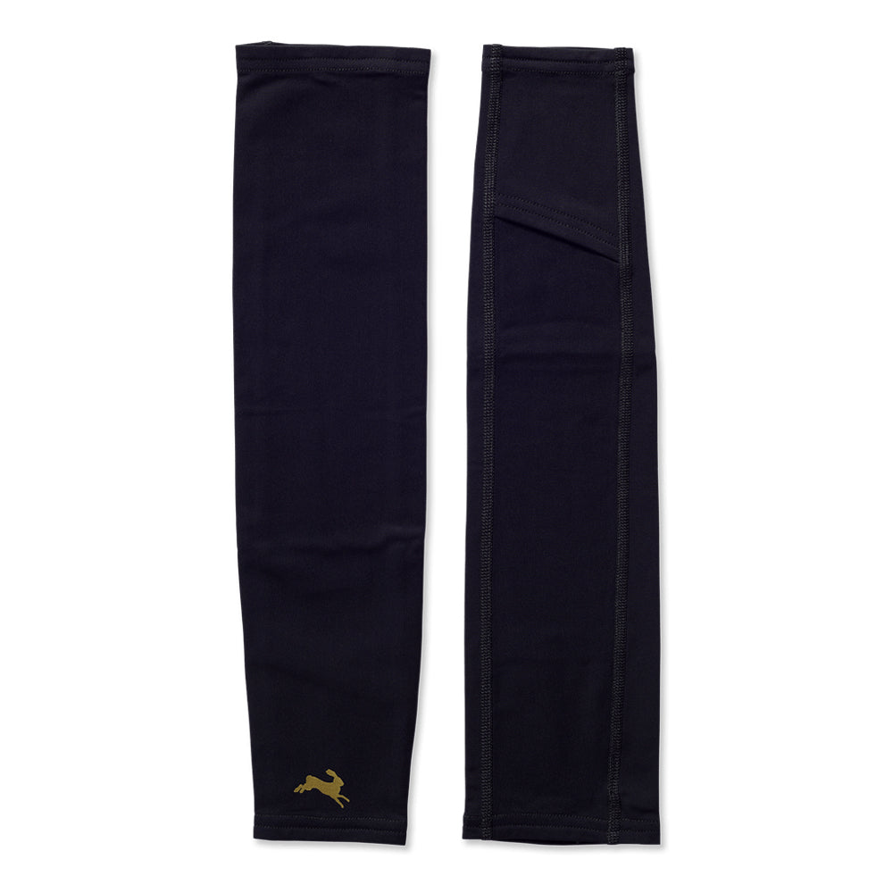 TO25 Marathon - Tracksmith Inverno Arm Warmers - BlackToe Running#colour_black