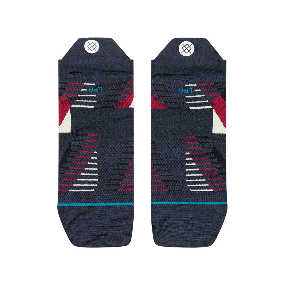 Stance Gamma Ray Ultralight Cushion Tab Socks - BlackToe Running#colour_navy