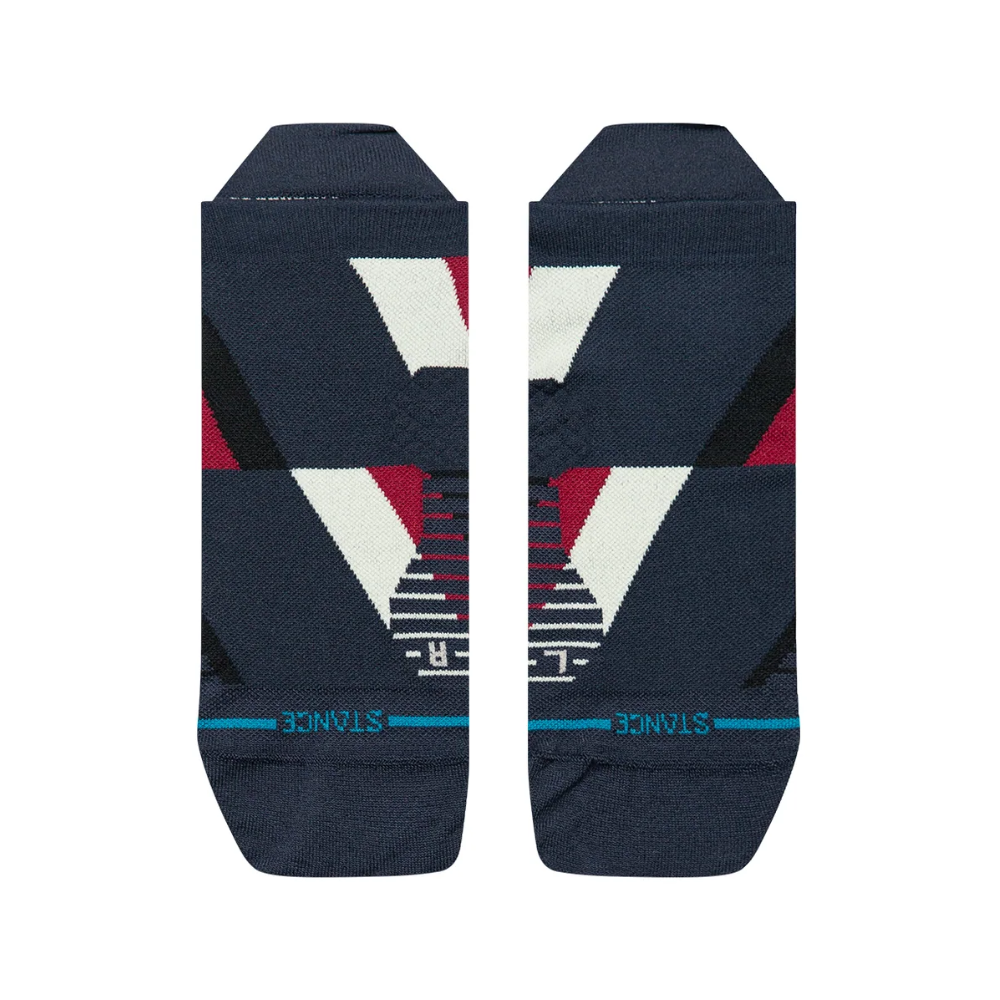 Stance Gamma Ray Ultralight Cushion Tab Socks - BlackToe Running#colour_navy