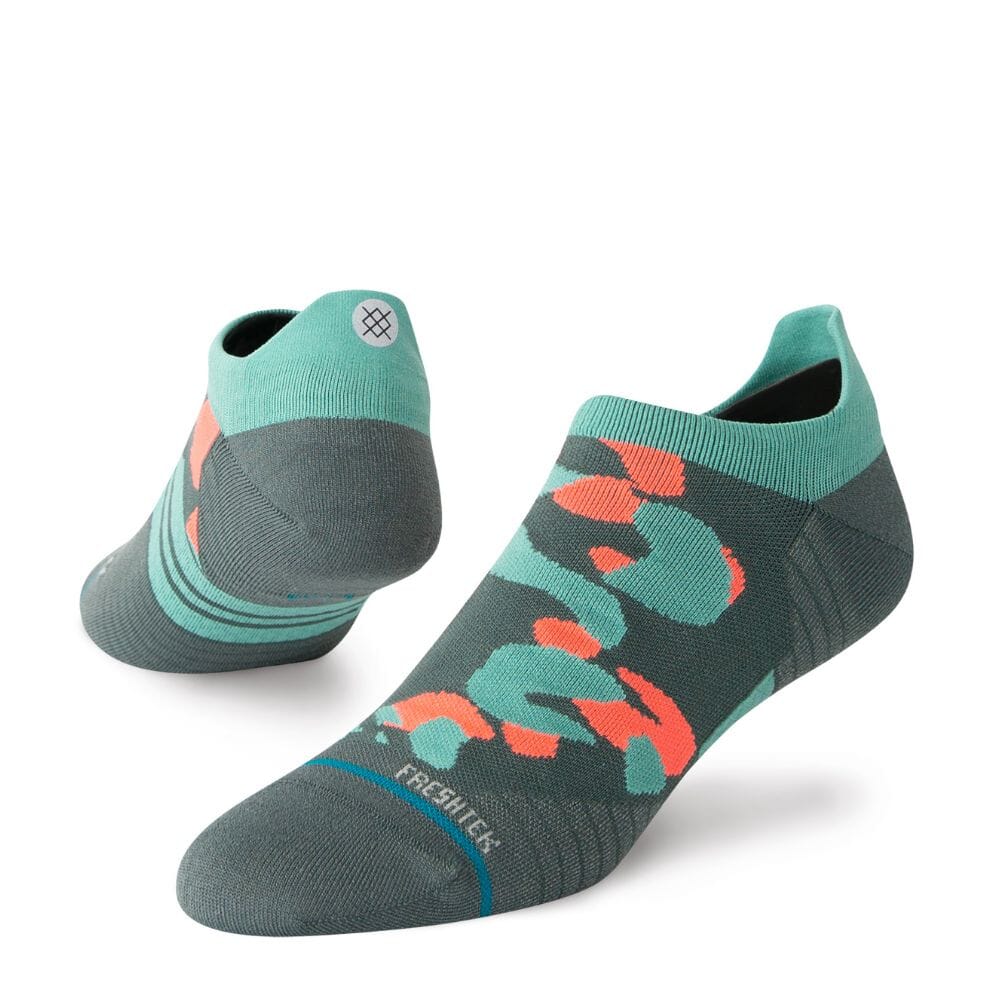 Stance Lipard Ultralight Cushion Tab Socks - BlackToe Running#colour_lipard-jade
