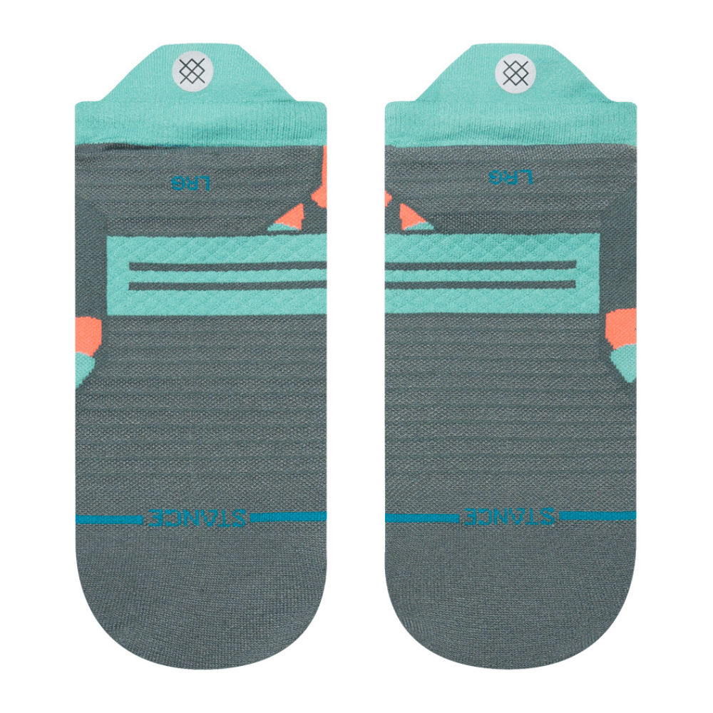 Stance Lipard Ultralight Cushion Tab Socks - BlackToe Running#colour_lipard-jade