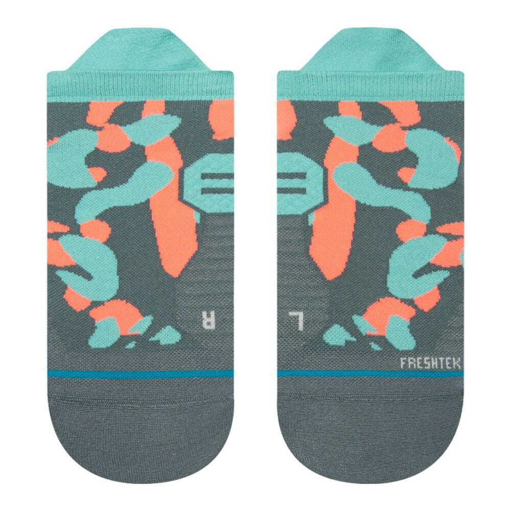 Stance Lipard Ultralight Cushion Tab Socks - BlackToe Running#colour_lipard-jade