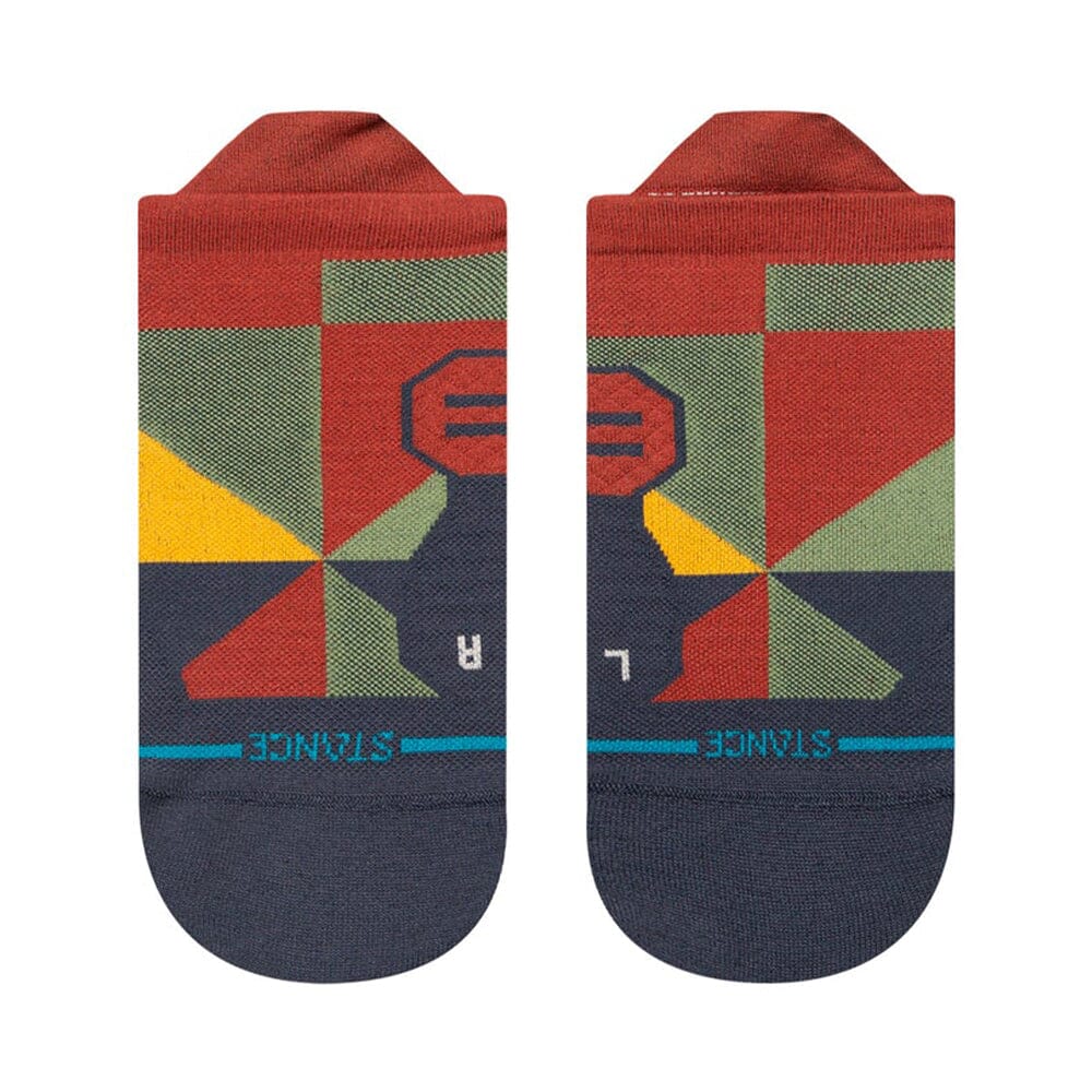 Stance Run A Frame Ultralight Cushion Tab Socks - BlackToe Running#colour_spacedust