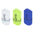 Stance Run Variegated Ultralight Cushion Tab 3-Pack Socks - BlackToe Running#colour_blue