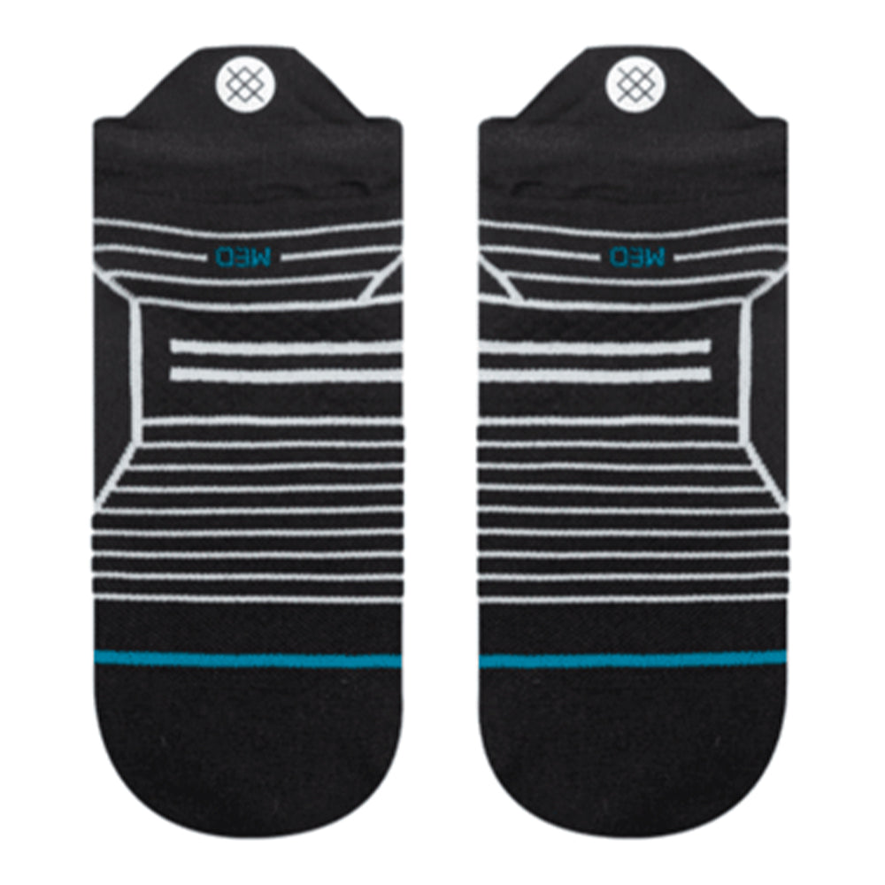 Stance Run Variegated Ultralight Cushion Tab Socks - BlackToe Running#colour_black