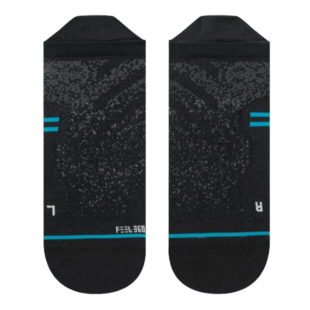 Stance Run Ultra Ultralight Cushion Tab Socks - BlackToe Running#colour_black
