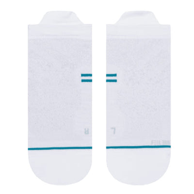 Stance Run Ultra Ultralight Cushion Tab Socks - BlackToe Running#colour_white