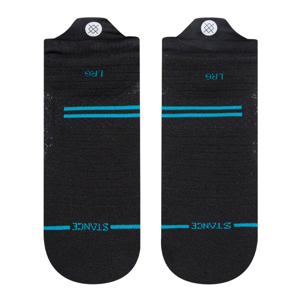 Stance Run Light Cushion Tab Socks - BlackToe Running#colour_black
